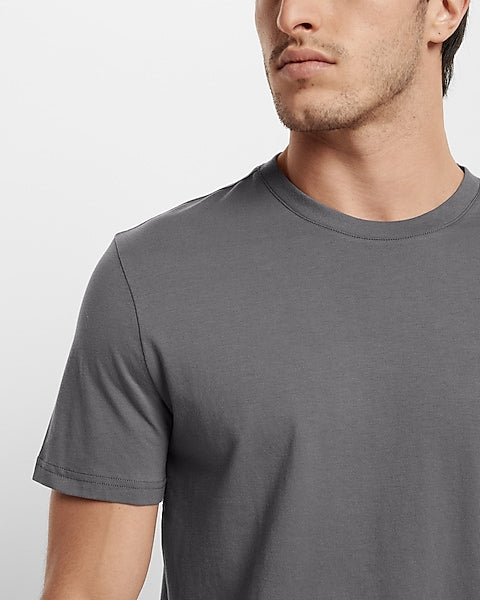 Perfect Cotton Crew Neck T-Shirt Grey