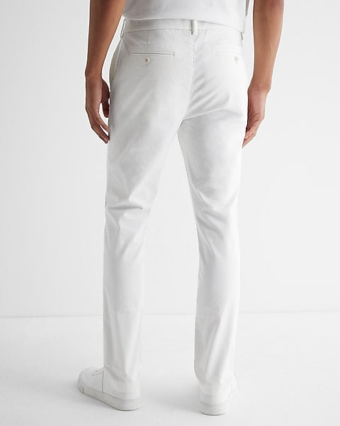 Straight Fit Hyper Stretch Cotton Chino Jeans