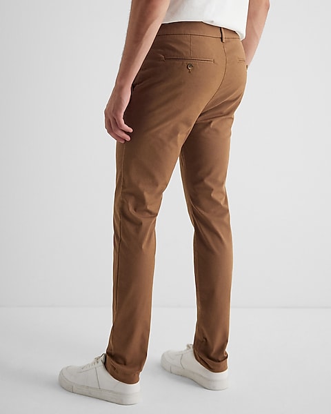 Straight Fit Hyper Stretch Cotton Chino Jeans