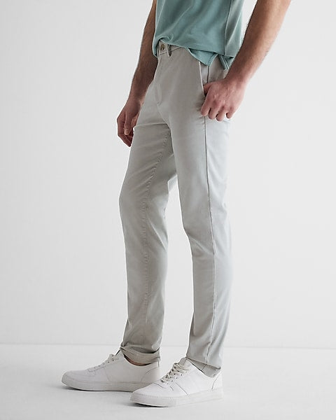 Straight Fit Hyper Stretch Cotton Chino Jeans