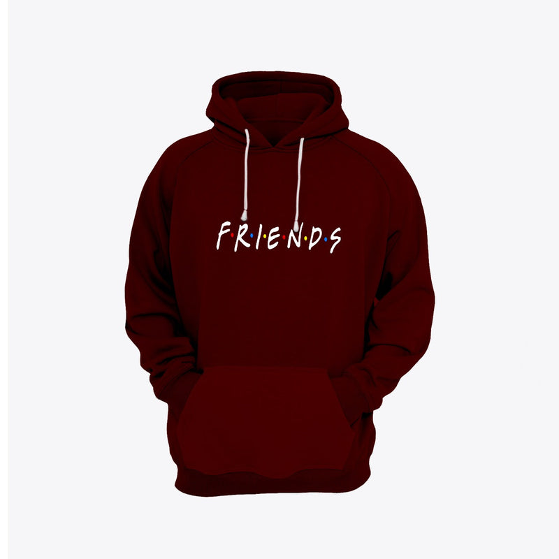 Friends Printed Fleece Full Sleeves Pull Over Hoodie For Men And Women