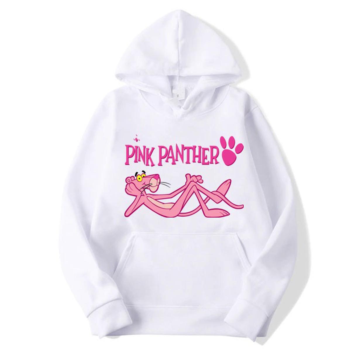 Pink Panther Fleece Full Sleeves Pull Over Hoodie For Women