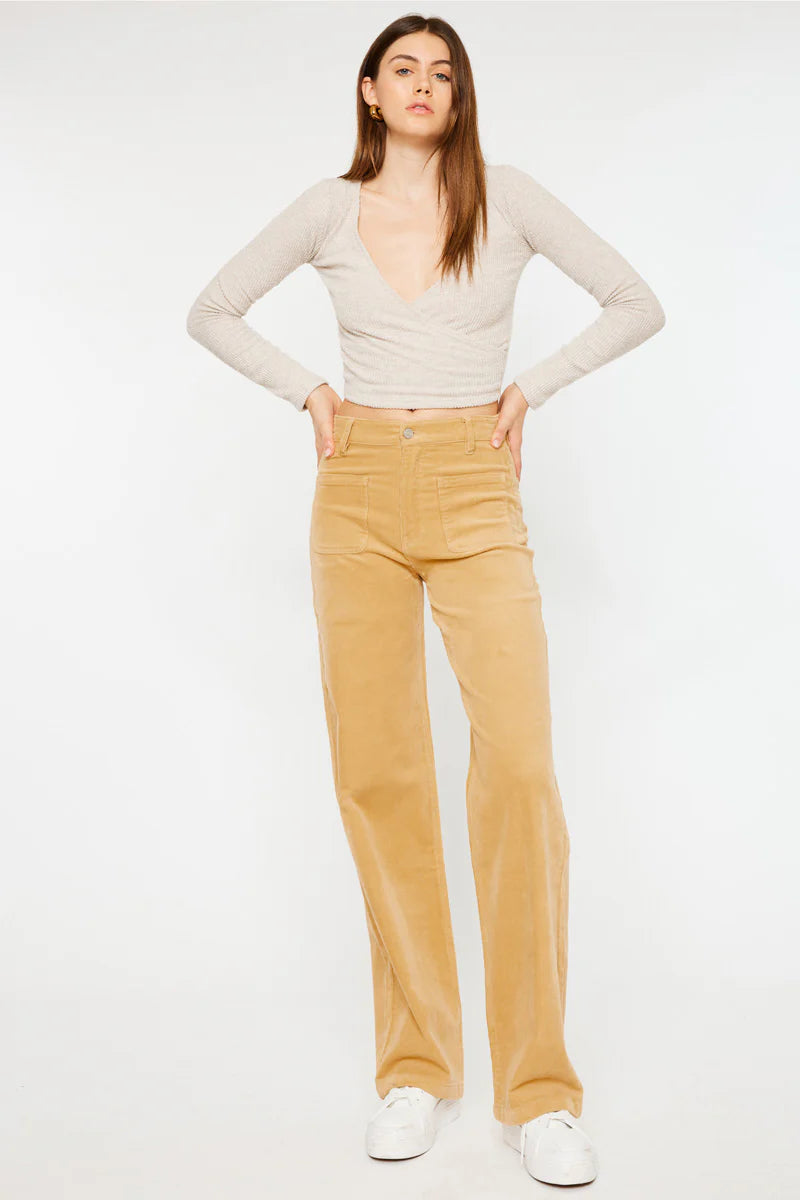 Saturn Ultra High Rise Wide Leg Corduroy Pants