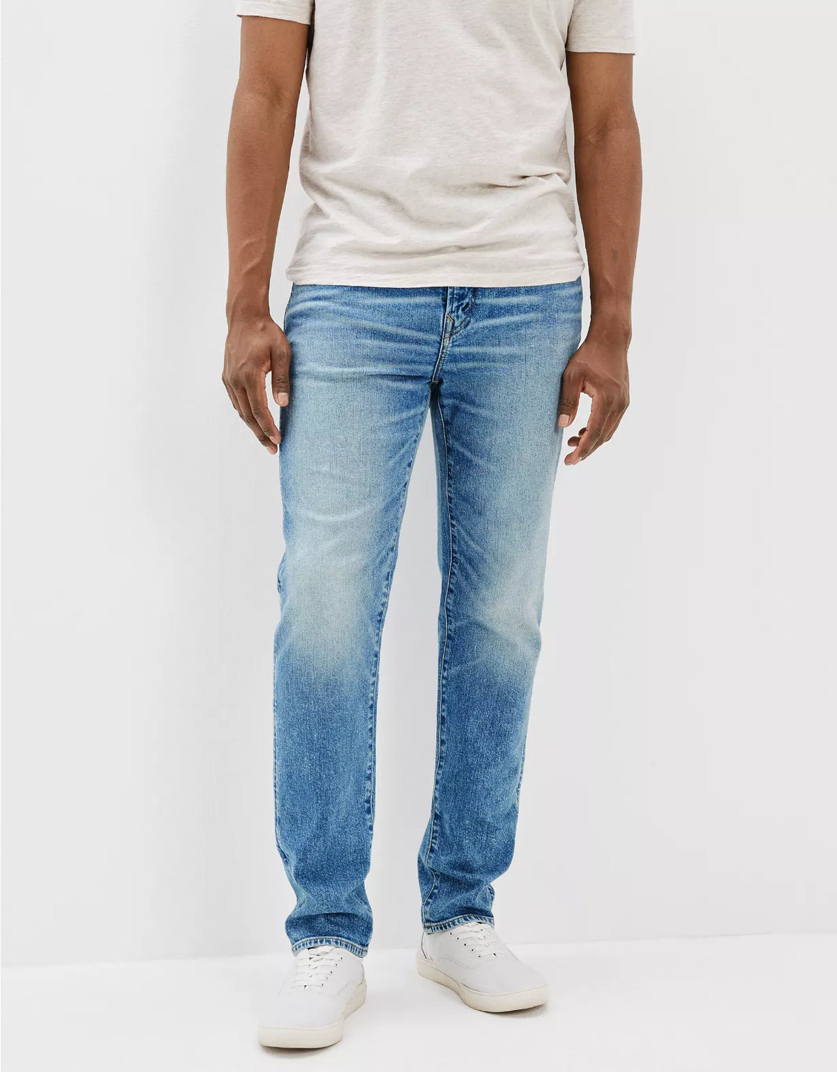 Flex Athletic Straight Stretchable Jeans For Men - Stylish Men's Jeans - Available In Blue - AceCart