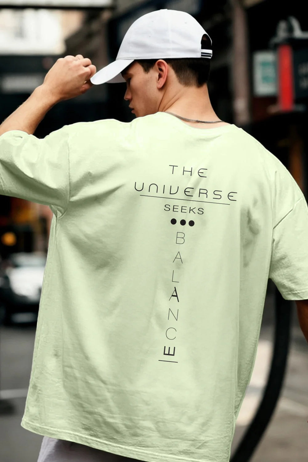 Universe Balance Printed Oversize T-Shirt