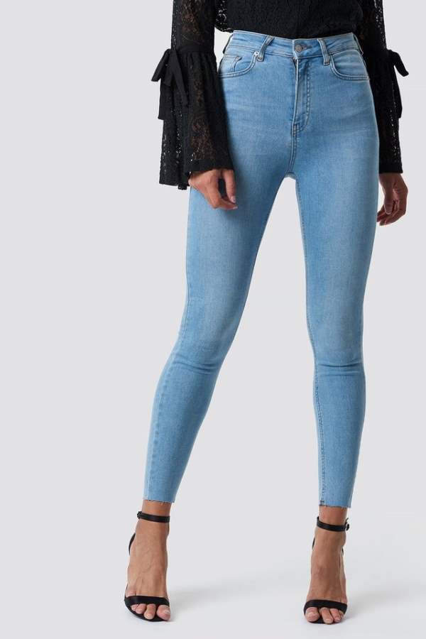 Women Super Skinny Fit Mid-Rise Clean Look Stretchable Jeans  - Back View - AceCart