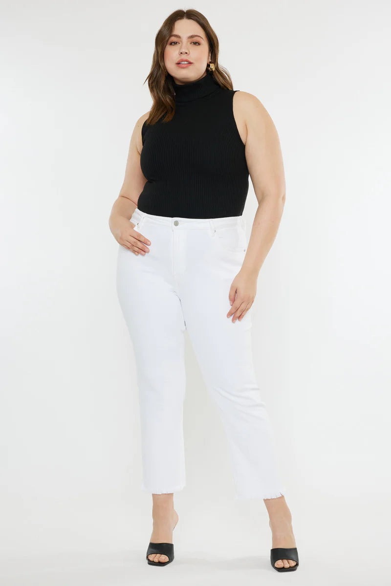 Rita High Rise Slim Straight Jeans (Plus Size)