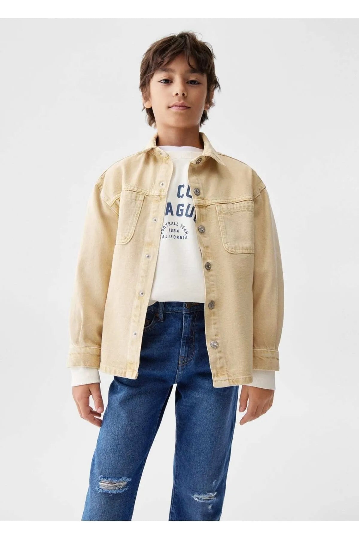 Kids Decorative Ripped Dad Jean