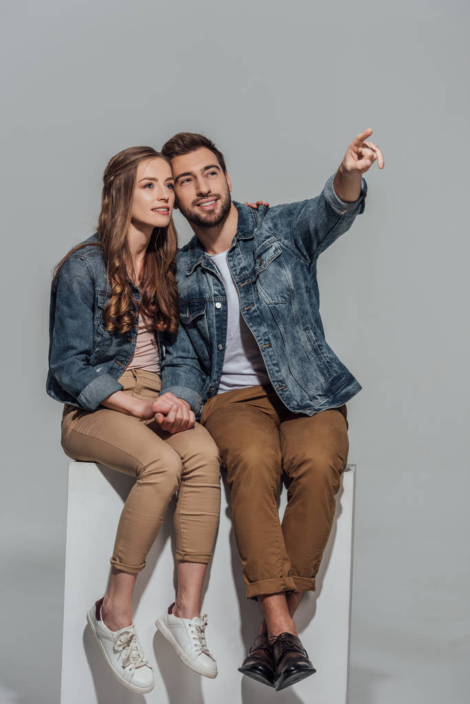 Couple Denim Jacket Blue