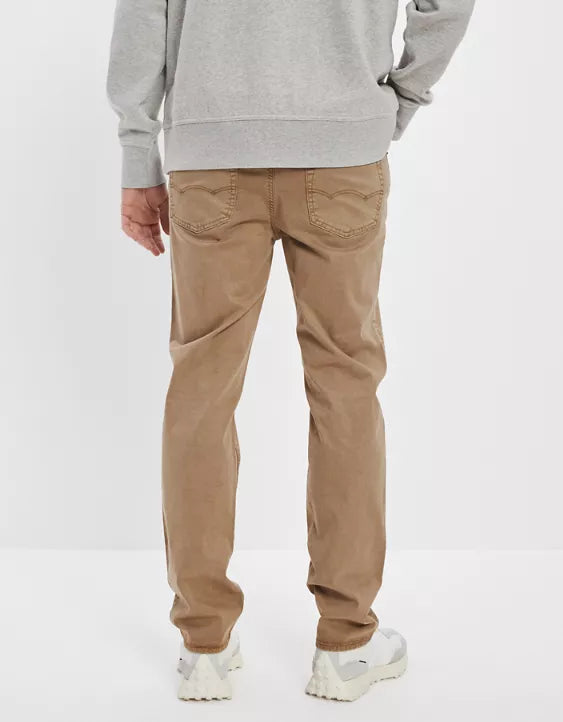 Soft Twill Original Straight Pant - Stylish Men's Jeans - Available In Khaki - AceCart