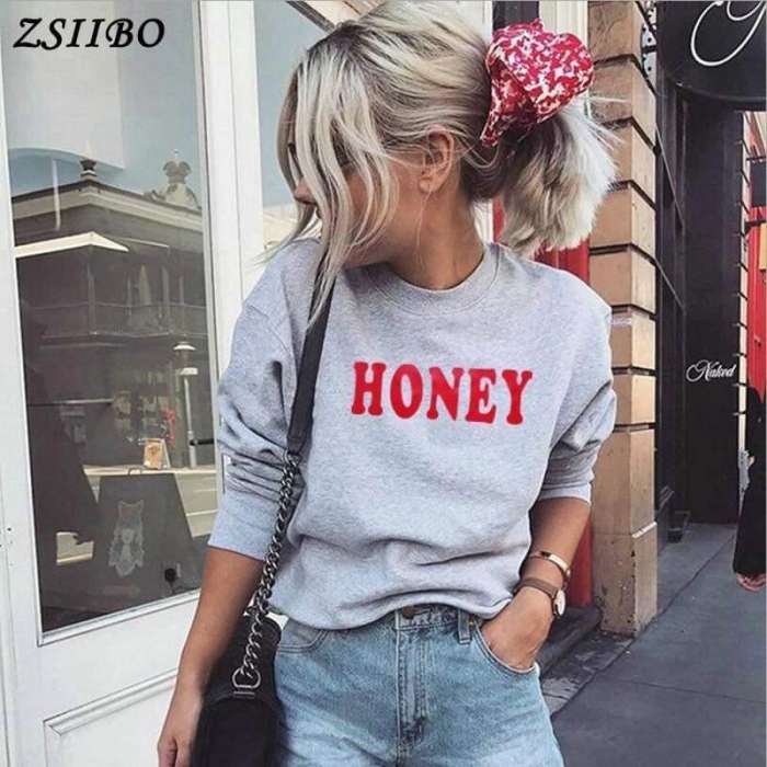 Honey Sweatshirt 322 - AceCart Warm Hooded Sweatshirt in Grey