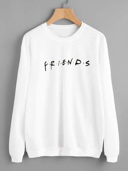 White friend sweat shirt for womens - AceCart Warm Hooded Sweatshirt in White