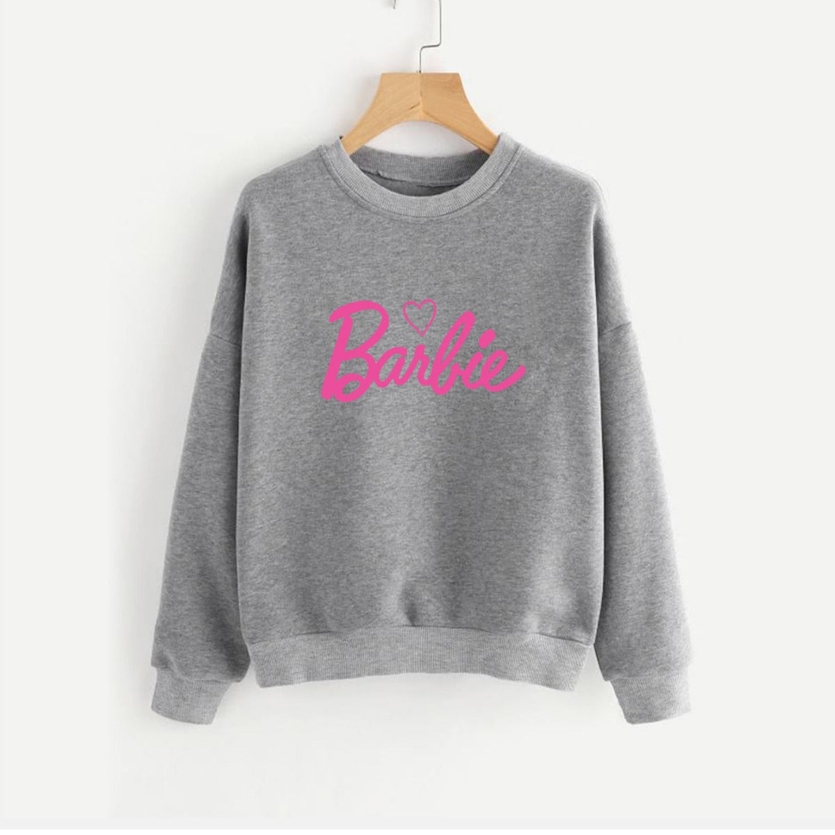 Barbe Printed Fleece Full Sleeves Pull Over Sweatshirt For Women