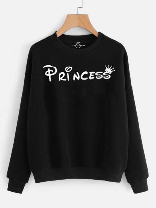 Princess Sweatshirt - AceCart Warm Hooded Sweatshirt in Black