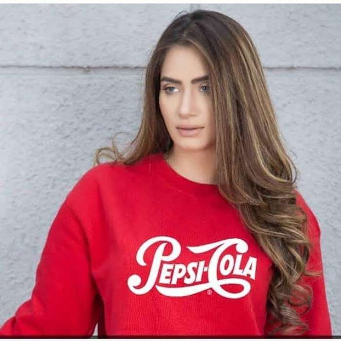 Red Pepsi Printed Sweatshirt For Women - AceCart Warm Hooded Sweatshirt in Red