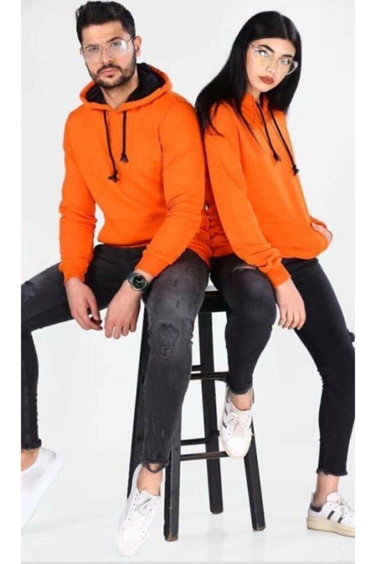 Pack of 2 Couple Hoodie Basic Plain - Front View - AceCart