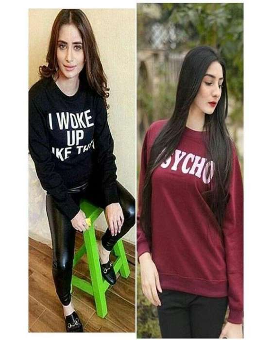 Pack of 2 Maroon Pyscho and black Wake up sweat shirt For and Women - AceCart Warm Hooded Sweatshirt in Maroon