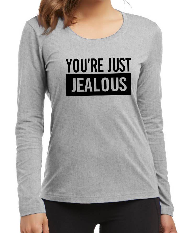 YouRe Jealous New Fashion Grey Excellent Quality High Graphic Full - Front View - AceCart