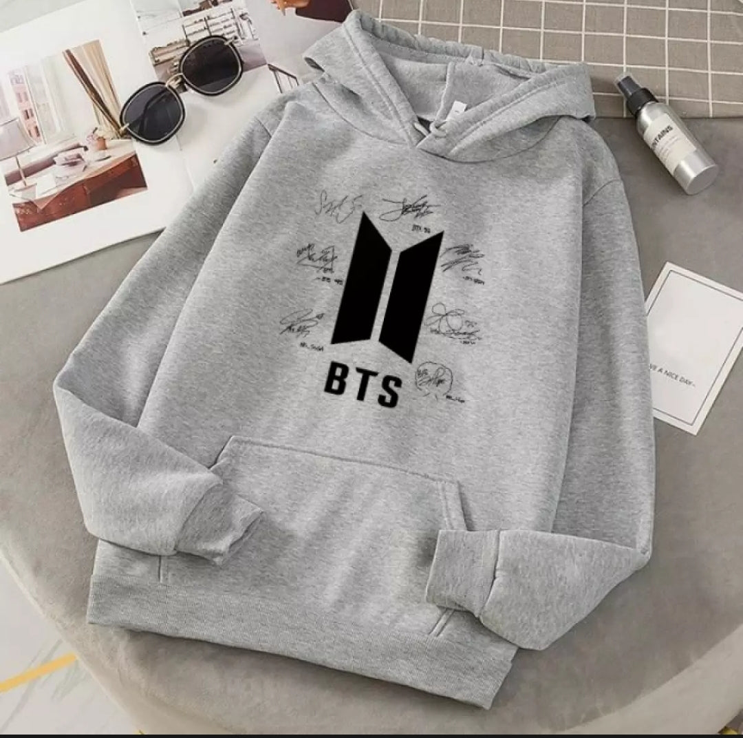 Hoodie Trendy Stylish Casual Fashionable Sign Bts Of Seven Members