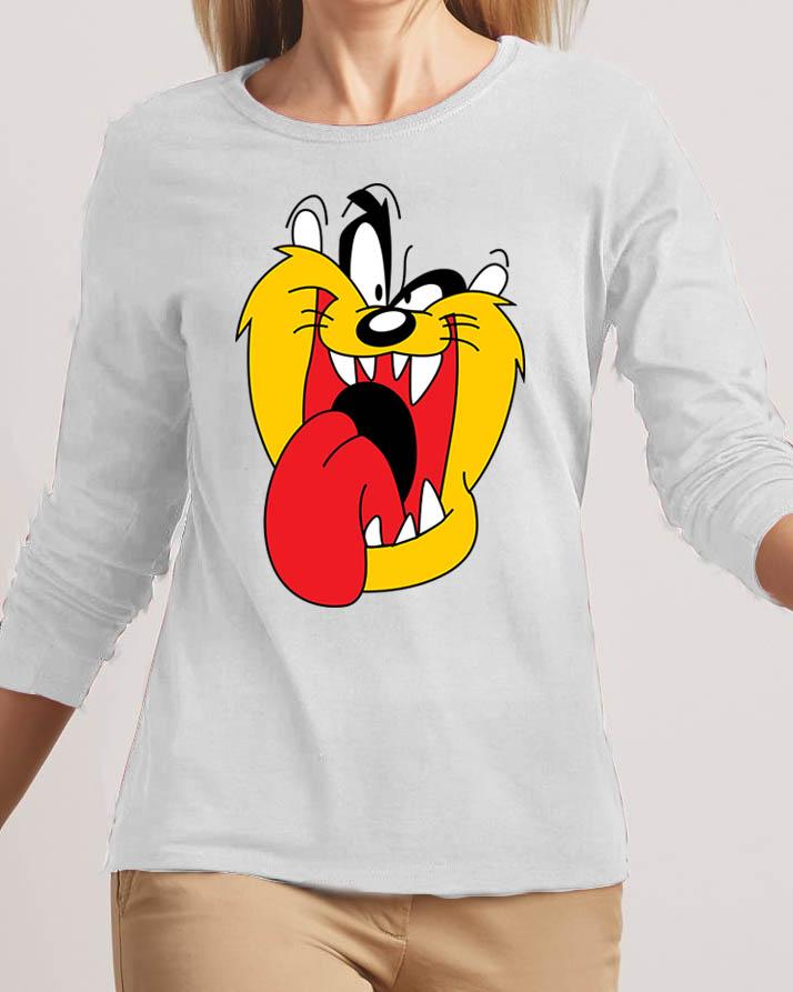 Angry Dog New Fashion White High Graphic Excellent Quality T-shirt - Front View - AceCart