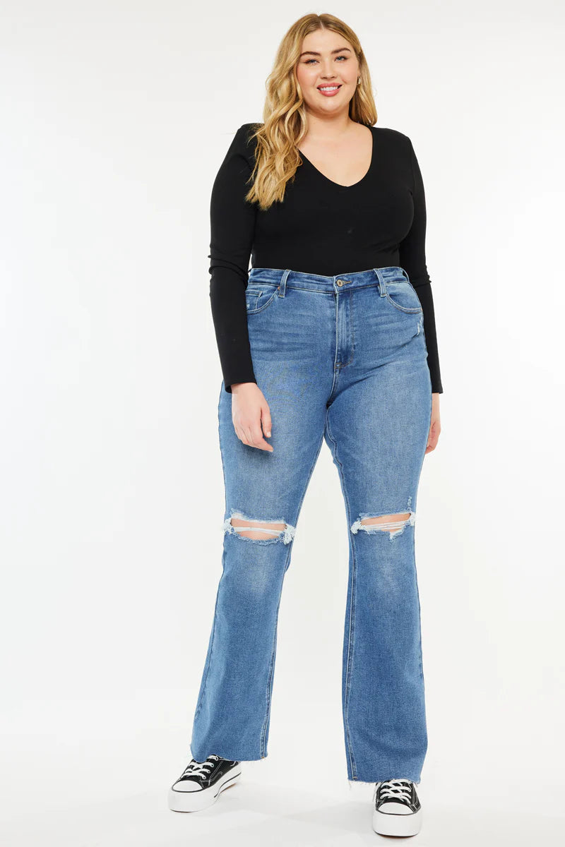 Sunflower High Rise Bootcut Jeans For Ladies( Plus Size)