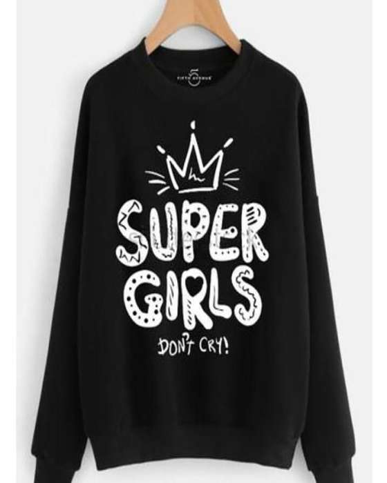 SUPER Sweat Shirt For womens - AceCart Warm Hooded Sweatshirt in Black