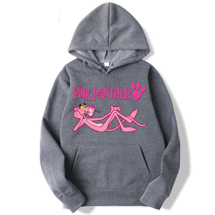 Pink Panther Fleece Full Sleeves Pull Over Hoodie For Women