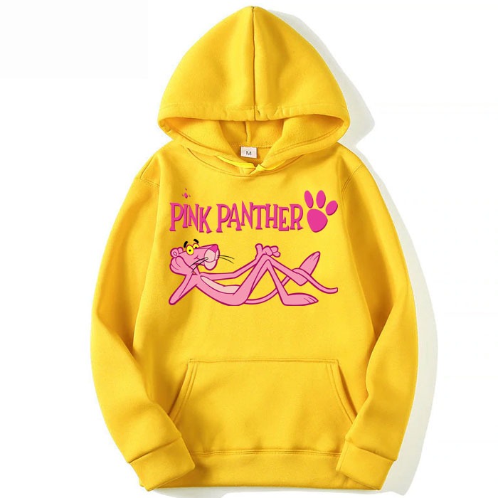 Pink Panther Fleece Full Sleeves Pull Over Hoodie For Women