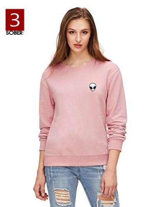 Fleece Cotton Crop Hoodie Women 904 - AceCart Warm Hooded Sweatshirt in Pink