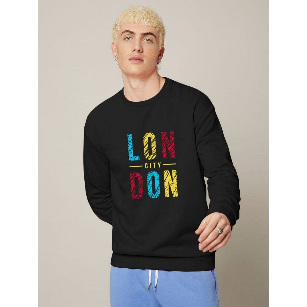 London City Printed Fleece Full Sleeves Pull Over Hoodie For Men & Women