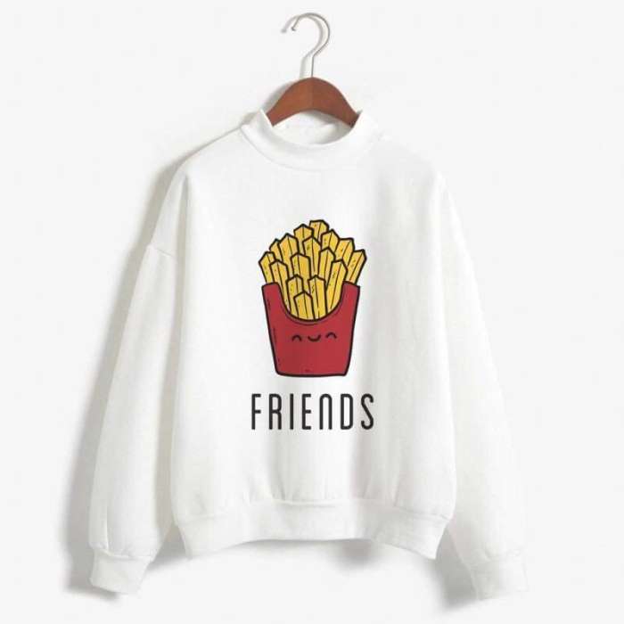 Friends Sweatshirt 150 - AceCart Warm Hooded Sweatshirt in White