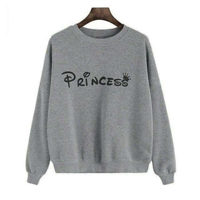 grey princess sweatshirt for women export quality - AceCart Warm Hooded Sweatshirt in Grey