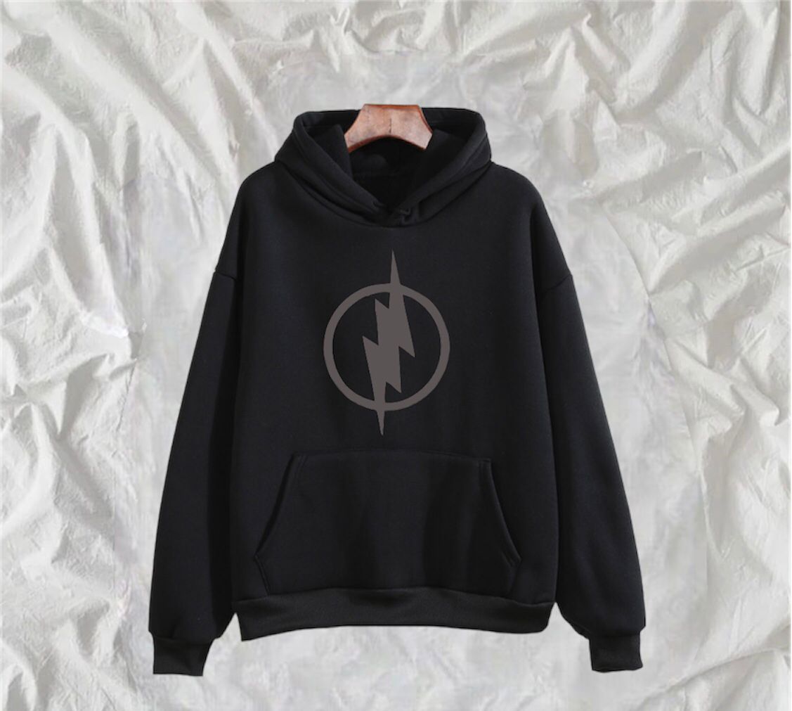 The Flash Printed Fleece Full Sleeves Pull Over Hoodie For Men