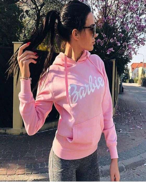 Pink Printed Hoodie For womens - AceCart Warm Hooded Sweatshirt in Pink