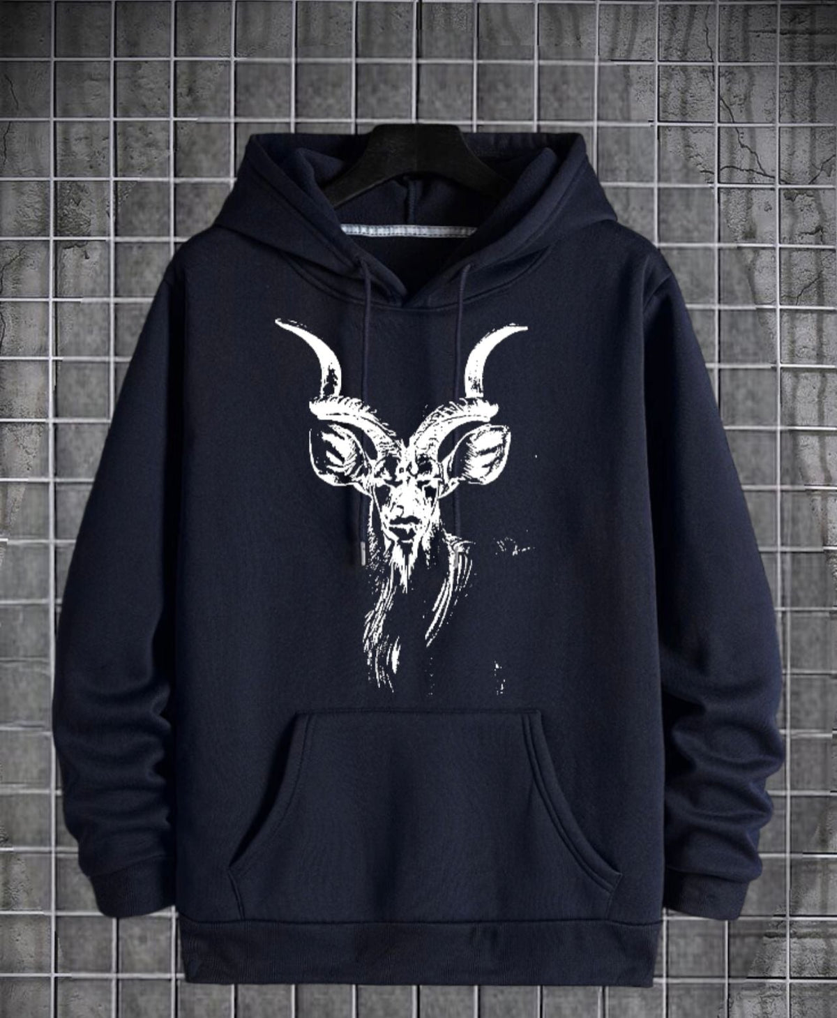 Markhor Printed Fleece Full Sleeves Pull Over Hoodie For Men & Boys