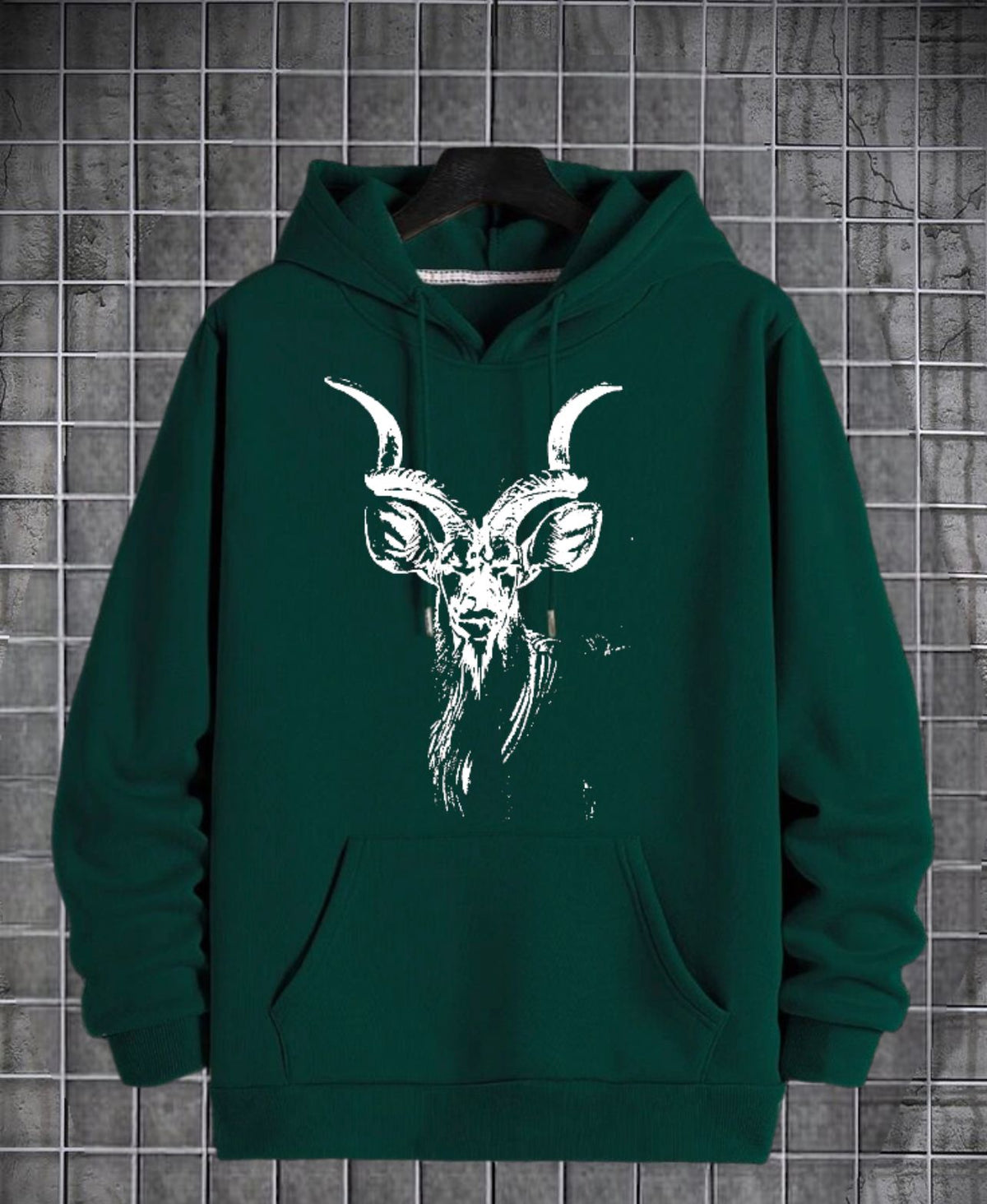 Markhor Printed Fleece Full Sleeves Pull Over Hoodie For Men & Boys