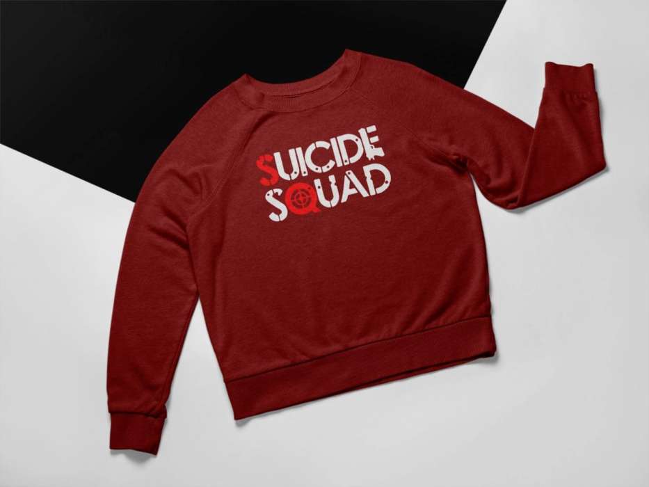 Red suicide squad sweat shirt for womens - AceCart Warm Hooded Sweatshirt in Red