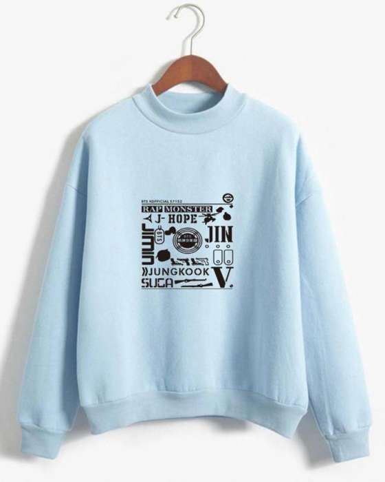 LIGHT BLUE JIMN JIN SWEATSHIRT FOR womens - AceCart Warm Hooded Sweatshirt in Blue