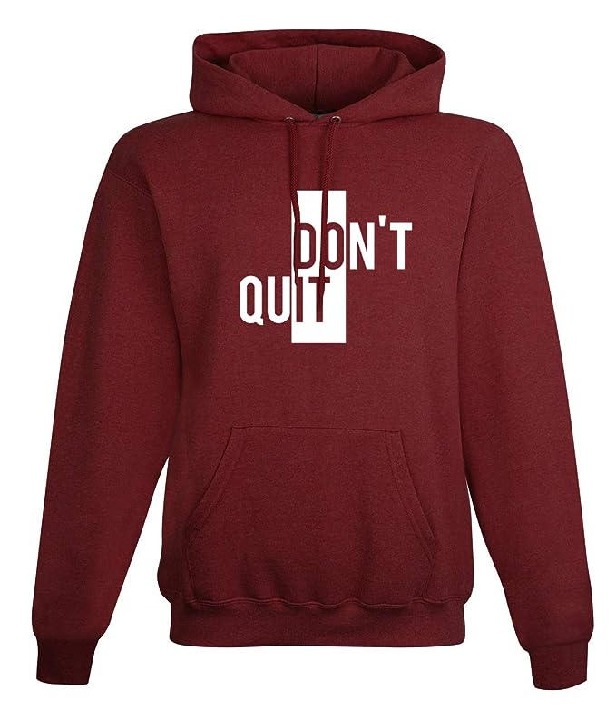 Don’t Quit Printed Winter Fleece Hoodie for Men