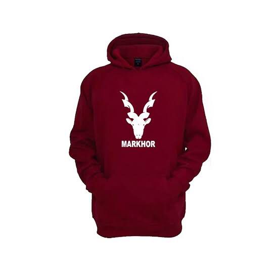 Markhor Printed Fleece Full Sleeves Pull Over Hoodie For Women