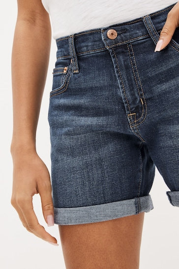 Mid Rise Girlfriend Shorts For Women