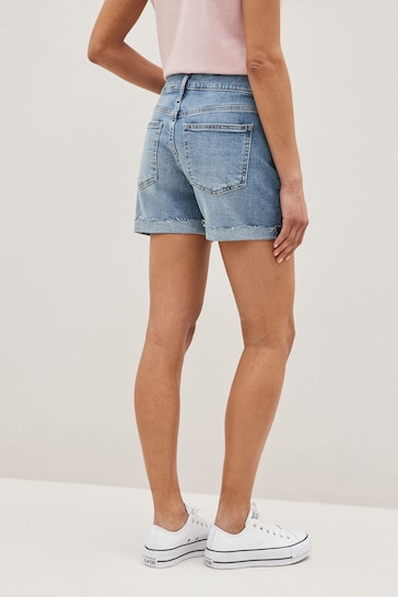 Mid Rise Girlfriend Shorts By Ace For Women