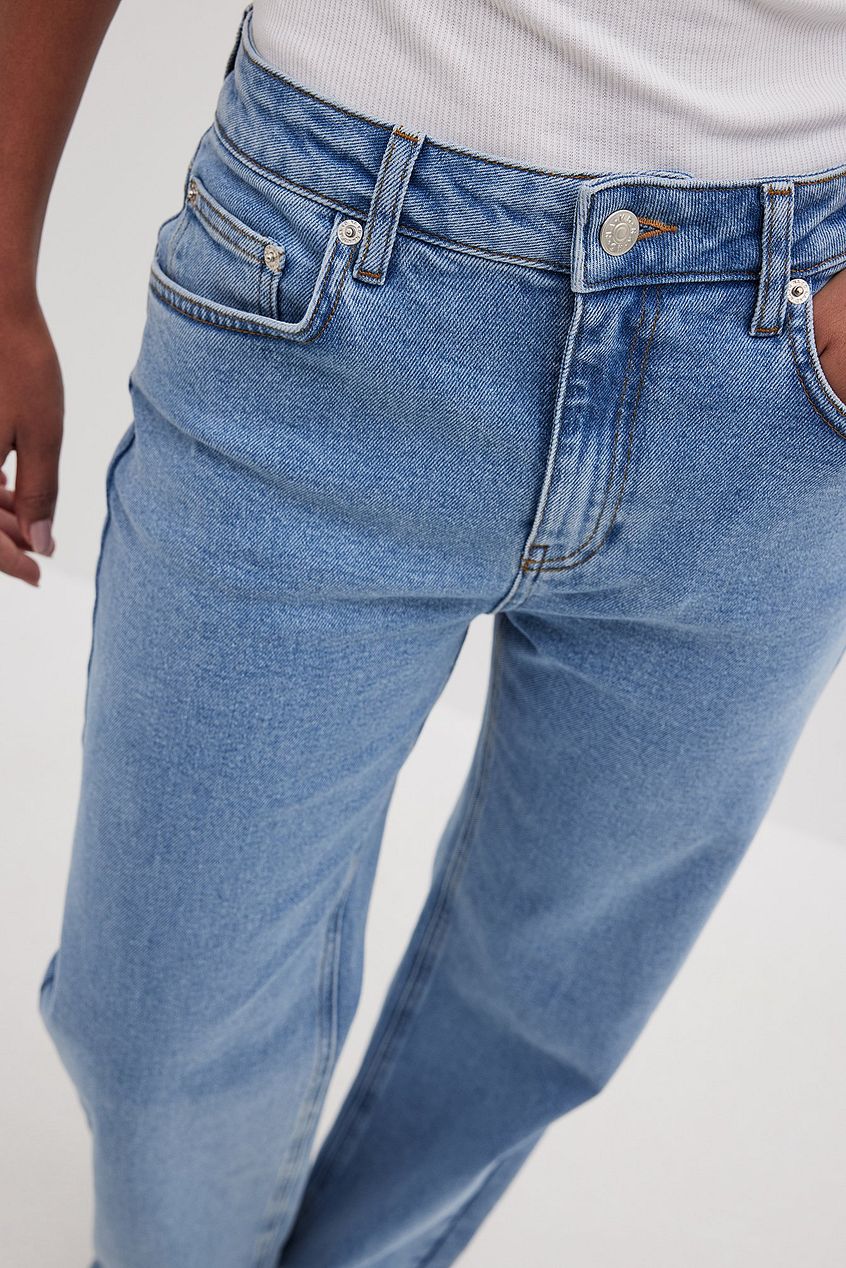 Mid Waist Denim For Womens